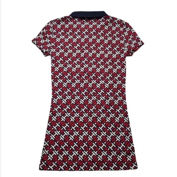 Tommy Hilfiger Women's Front Zip Printed Polo Shirt Size M - Picture 5 of 12